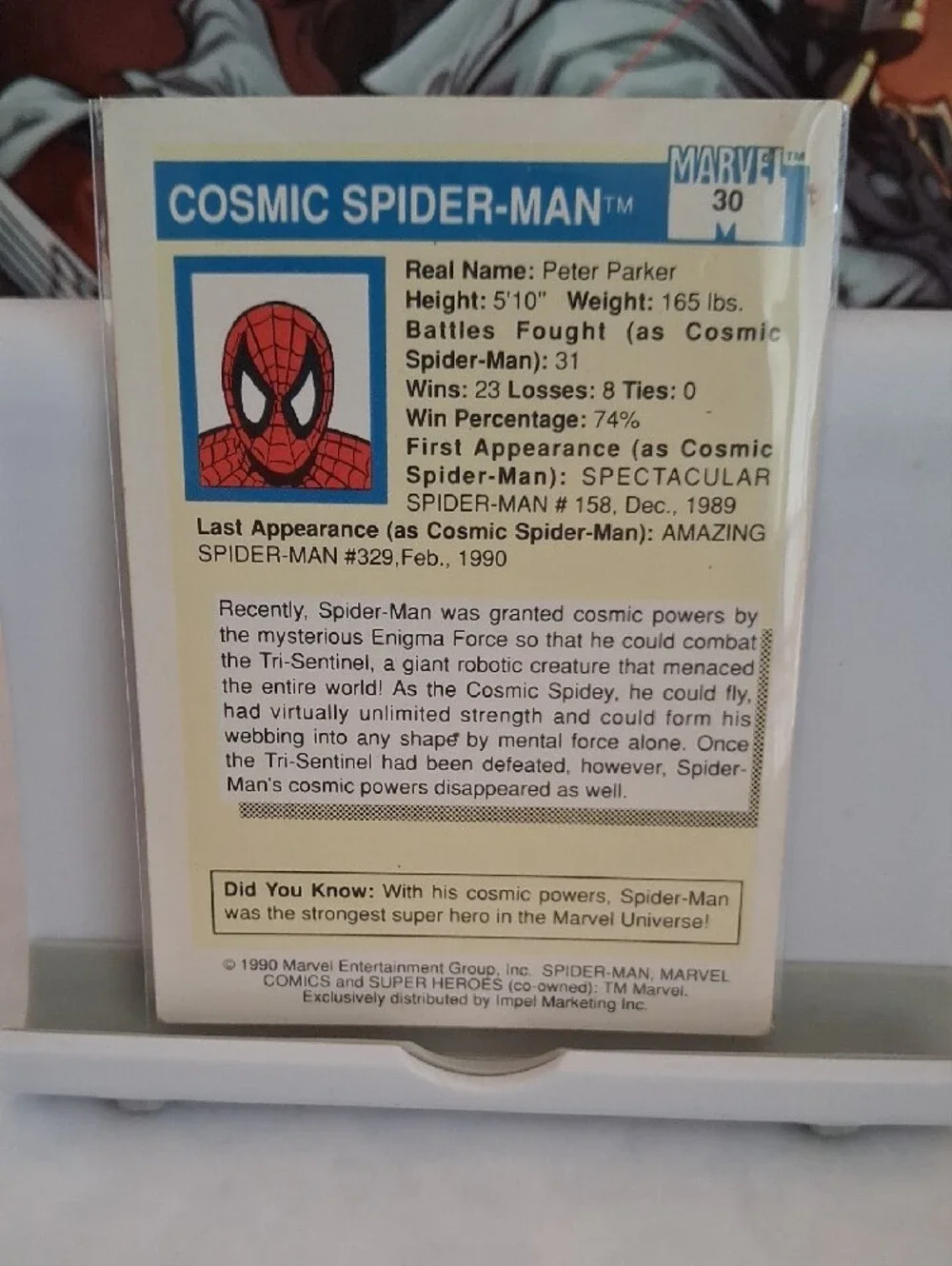 Marvel Spider-Man Card Deck with Red and Blue Artwork